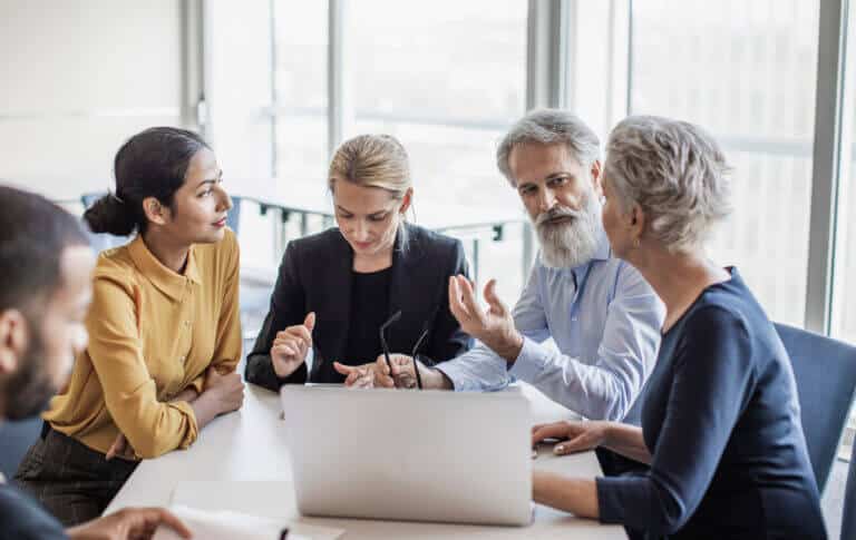 Business-People-Having-a-Meeting-stock-photo