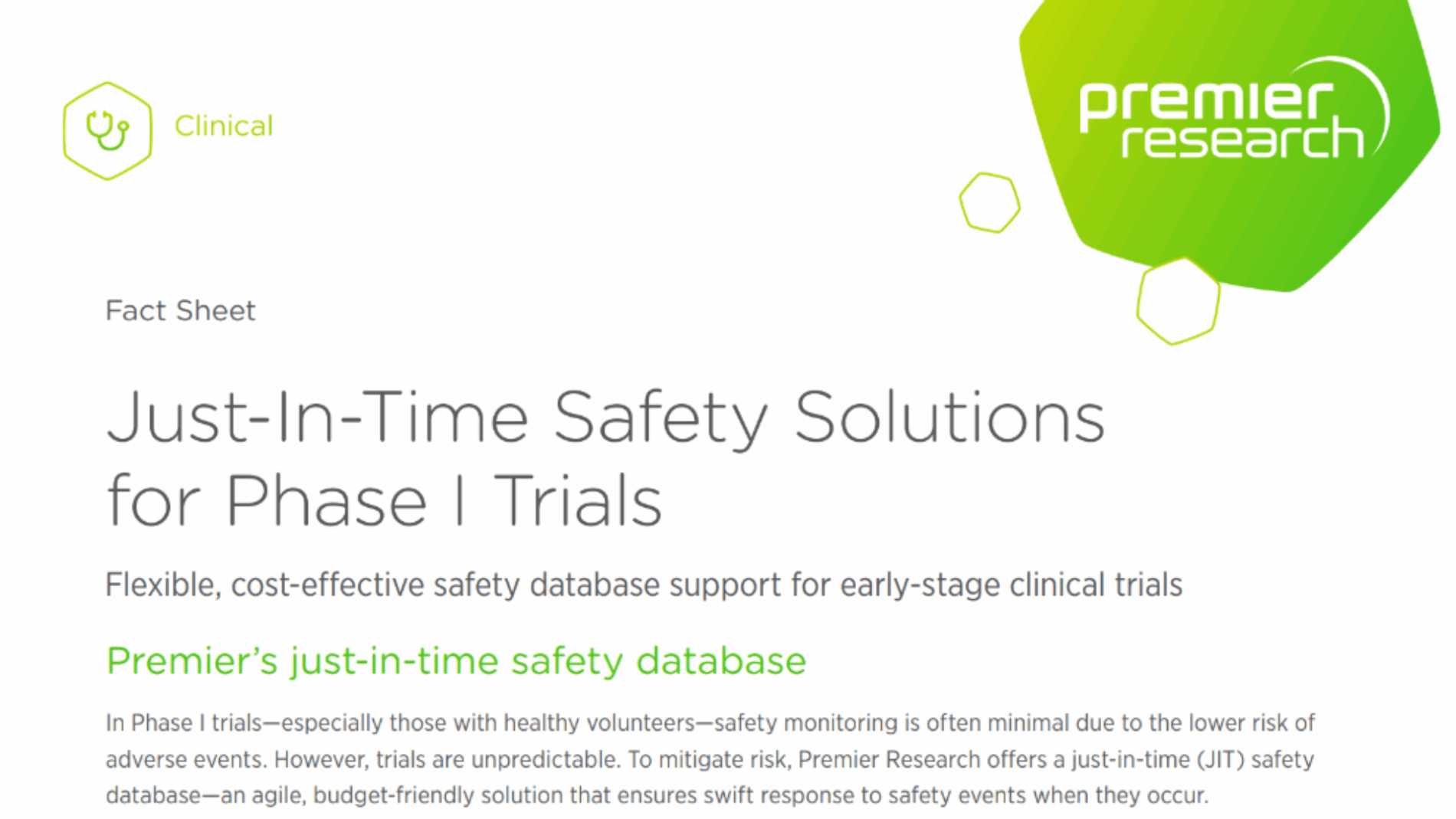 Just-In-Time Safety Solutions for Phase I Trials