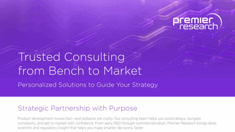 Trusted Consulting from Bench to Market